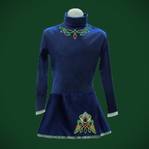 Blue Irish Dance dress for sale on Irish Seams online store