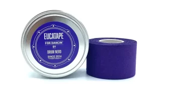 a tin of blue eucatape, recommended for Irish dancers